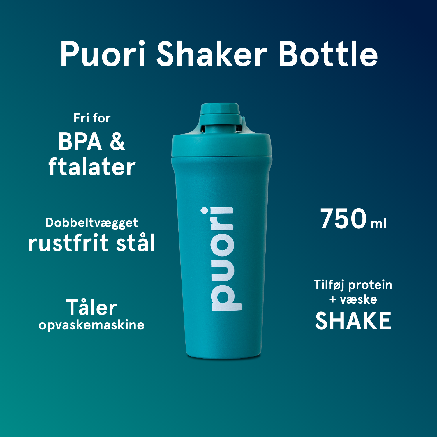 Shaker Bottle - 750ml